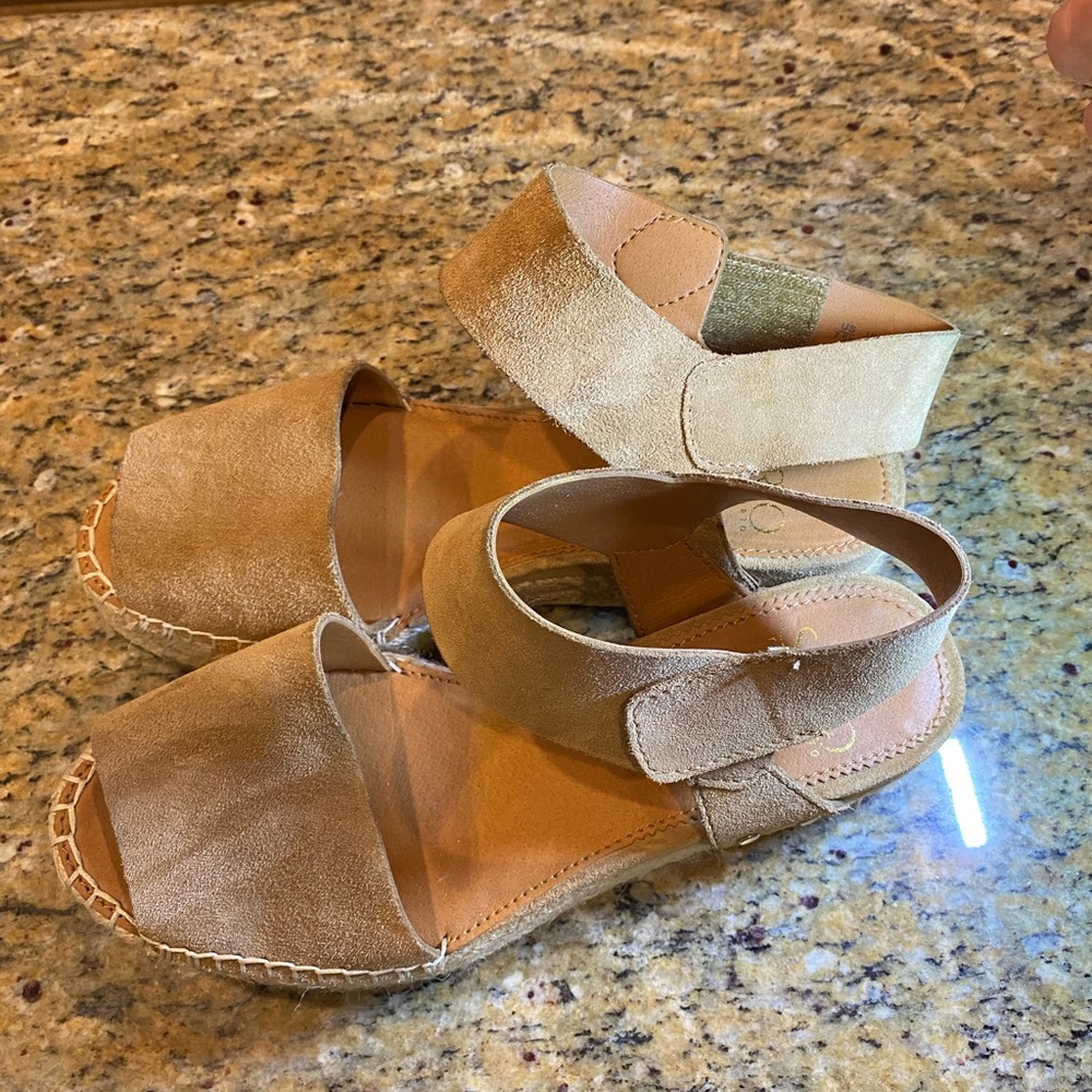 Franco Sarto Leather Espadrilles - Picture 2 of 11